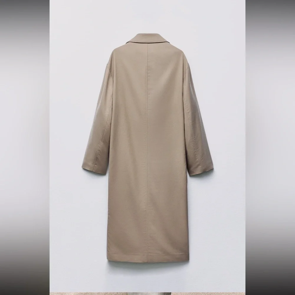STRAIGHT CUT ZW WOOL COAT LIMITED EDITION - Picture 6 of 12